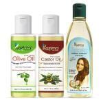 Buy Kazima Combo Of Olive Oil Castor Oil And Jasmine Herbal Hair Oil