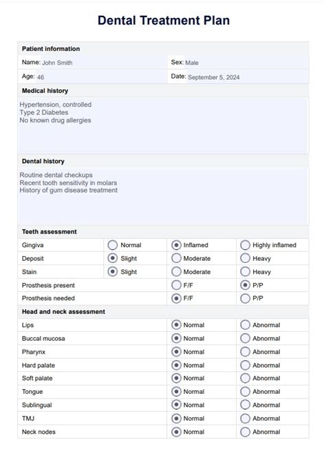 Plano E Exemplo De Tratamento Odontológico Download Gratuito De Pdf