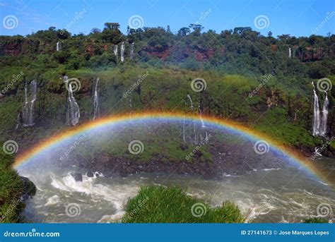 Waterfall And Rainbow Stock Photos - Image: 27141673