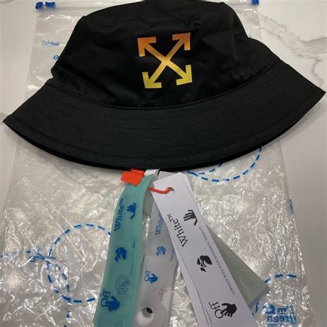 Off White Accessories Offwhite Arrow Logo Bucket Hat Poshmark