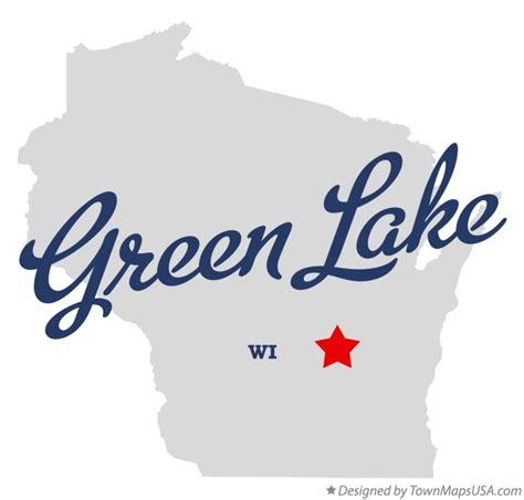 Map of Green Lake, WI, Wisconsin