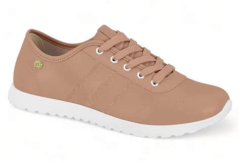 Tenis Feminino Moleca Casual Solado Tratorado Nude