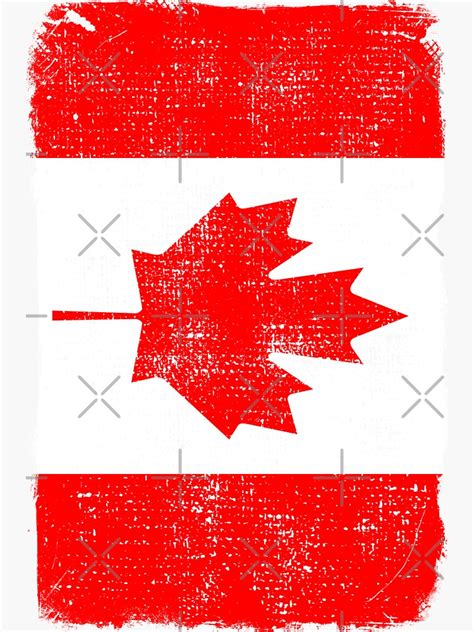 Flag Of Canada Sticker For Sale By Starwheels Redbubble