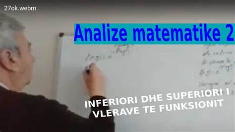 Analize Matematike Inferiori Dhe Superiori I Vlerave Te Nje