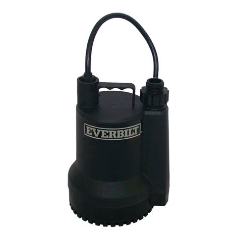 Everbilt 16 Hp Submersible Thermoplastic Utility Pump Sup54 Hd The Home Depot