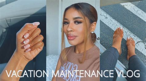 Vacation Maintenance Vlog Prep With Me Lashes Nails And More Youtube