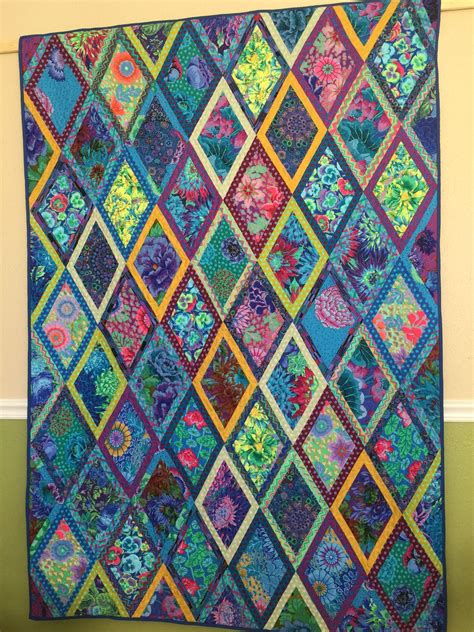 Bordered Diamonds Kaffe Fassett Collective Colorful Quilts Patchwork Quilts Quilt Patterns