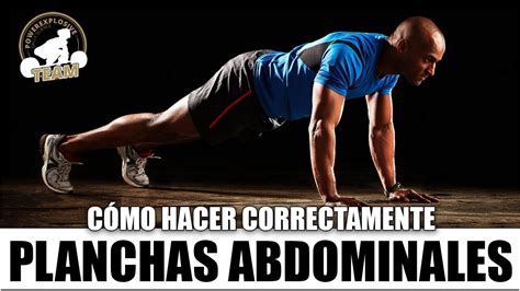 CÓmo Hacer Planchas Abdominales Correctamente Youtube