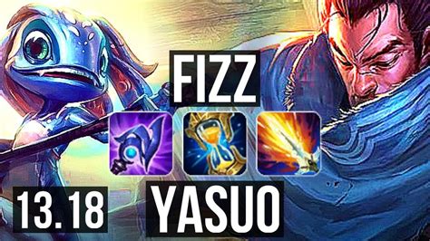 Fizz Vs Yasuo Mid Solo Kills M Mastery Games Legendary