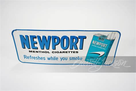 1960S NEWPORT CIGARETTES TIN SIGN