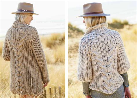 Creative Twist And Cable Cardigan Free Knitting Pattern Artofit