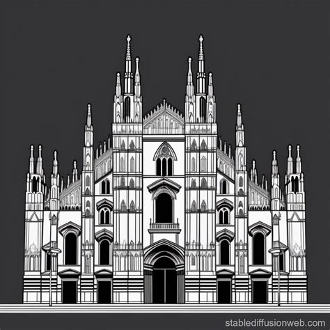 essential pencil sketch of milan cathedral Prompts | Stable Diffusion ...