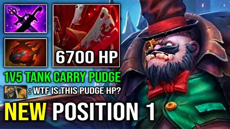 WTF Position 1 Pudge Is The Meta Crazy 6700 HP Super Tank Carry Pro