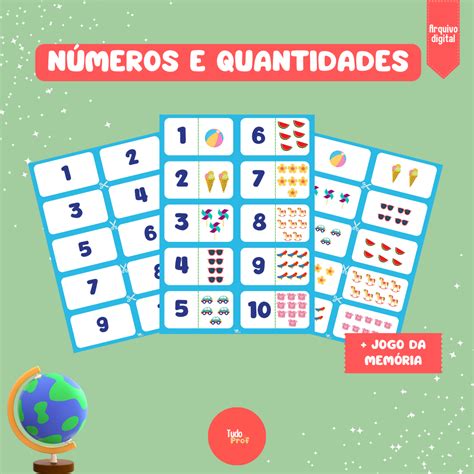 Números e quantidades Jogo da memória Supere seus limites os