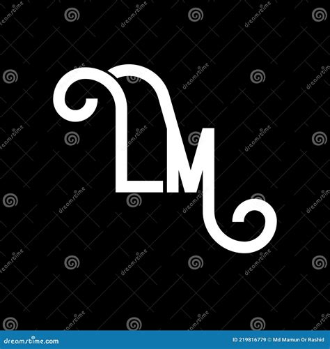 LM Letter Logo Design Initial Letters LM Logo Icon Abstract Letter LM