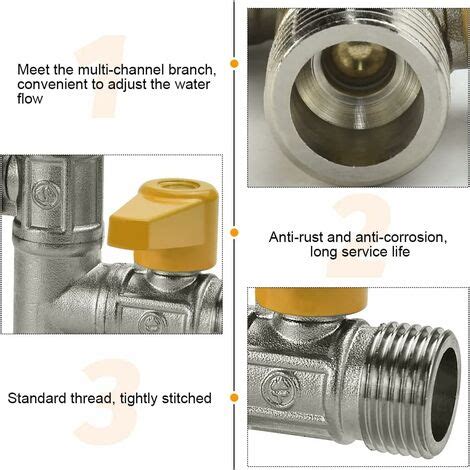 3 Way Valve T Fitting 3 Way Toilet Faucet G 1 2 Hand Shower 3 Way