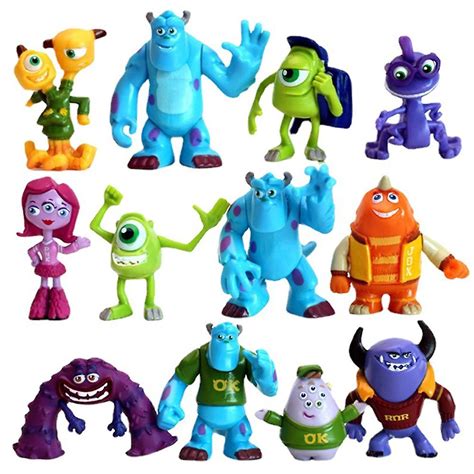 Pcs Monsters University Figures Toys Set Poseable Personajes De