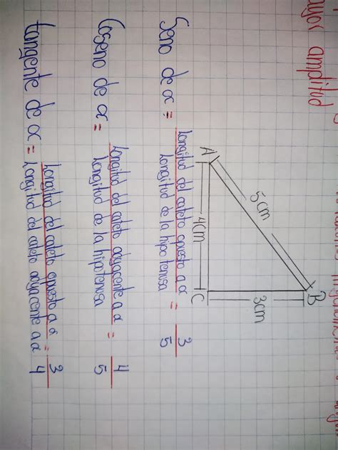 En Un Tri Ngulo Abc Los Lados Miden Cm Cm Y Cm Cu L De Las