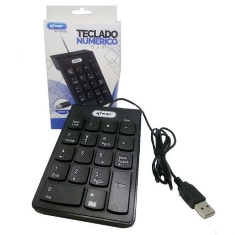 Teclado Num Rico Usb Ideal Para Notebooks Knup Kp A Sobraltech