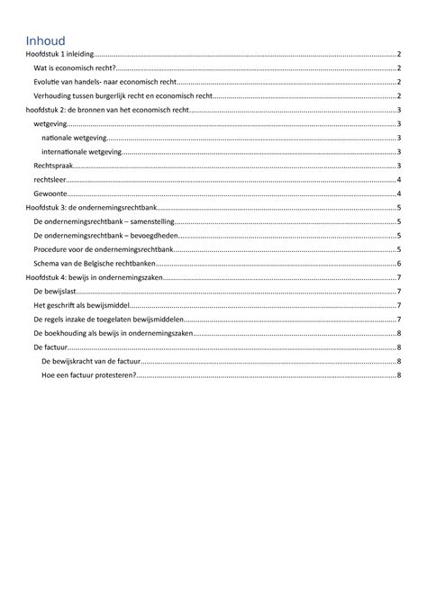 Hoofdstuk Ondernemingsrecht Accountancy Fiscaliteit