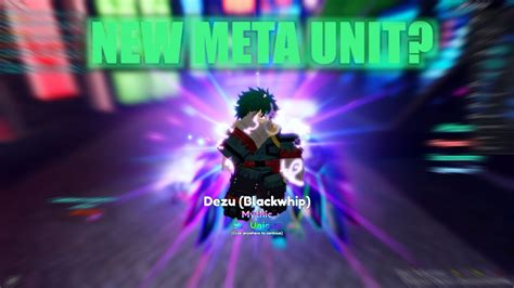 Unique Vigilante Deku Dezu Blackwip In Anime Adventures Youtube