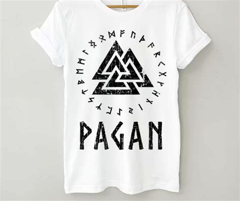 Norse Pagan Valknut Futhark Viking Runes Vikings Valhalla Shirt Hersmiles