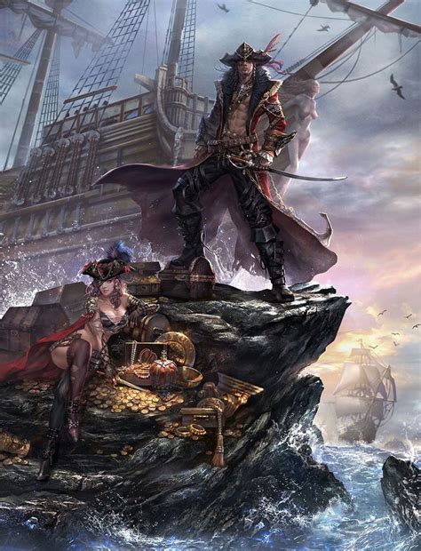 Artstation Pirate King【贰零壹贰】 Ares Pirate Art Pirates Dark