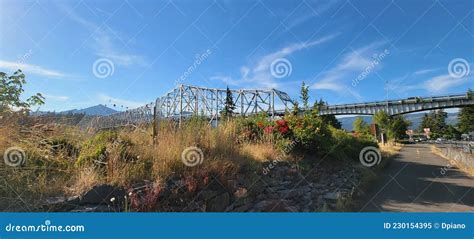 Bridge of the Gods Cascade Locks Oregon Stock Image - Image of waterway ...