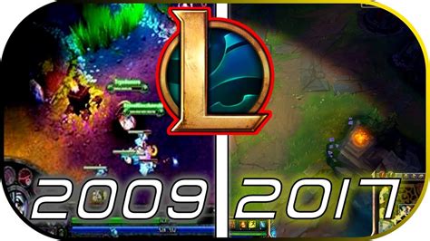 Evolution Of League Of Legends Lol Gameplay 2009 2017 Video Game