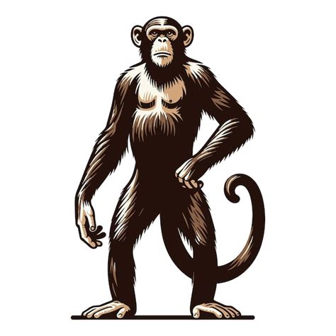 Full Body Monkey Drawing Images - Free Download on Freepik