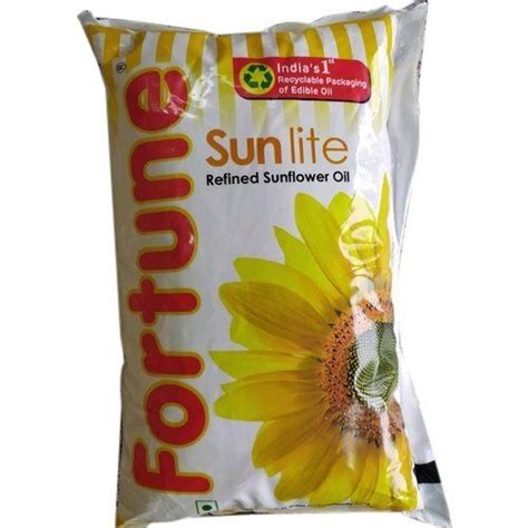 Anti Oxidants Sun Lite Fortune Refined Sunflower Cooking Oil Liter