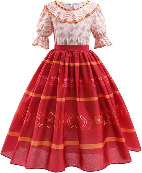 Buy Girls Encanto Costume Mirabel Isabella Dolores Princess Fancy Dress