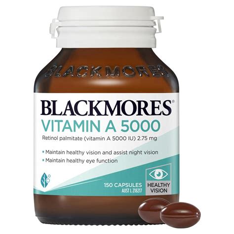 Buy Blackmores Vitamin A Iu Capsules Online At Chemist Warehouse