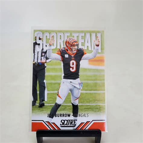 2021 Panini Score Joe Burrow Score Team St8 Cincinnati Bengals Nm Pack