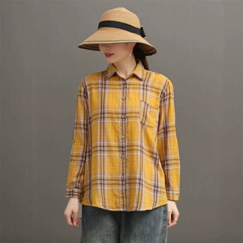 Jual Tm Kemeja Maggia Double Cloth Plaid Import Shopee Indonesia