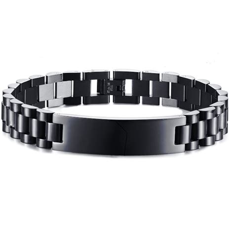 Bracelet En Acier Inoxydable Grav Cadeau Personnalis Pour Homme