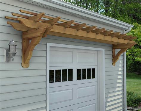 Red Cedar Eyebrow Breeze Wall Mount Pergolas Pergolas By Material