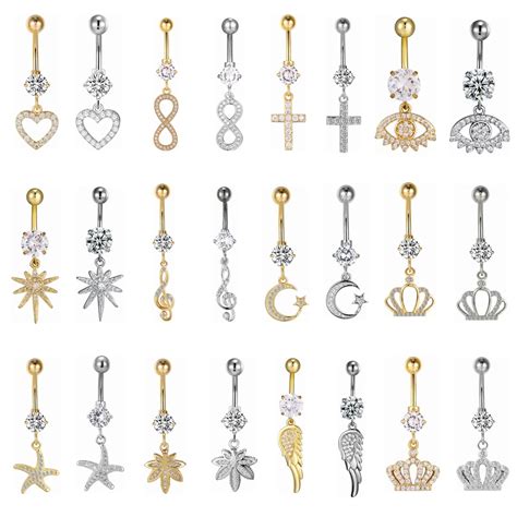 Piercing En Acier Titane Pour Femme Bijoux Sexy Anneau De Nombril