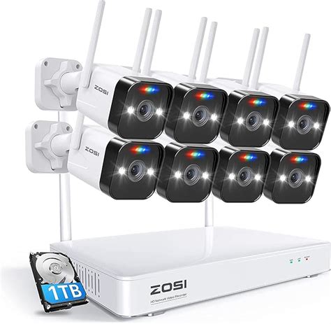 Zosi Mp Kit Videosorveglianza Wifi Mesh Ch Tb Nvr Con X Mp