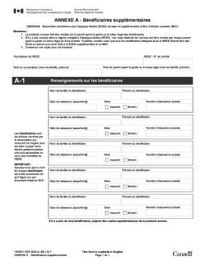 Fillable Online Annexe A B N Ficiaires Suppl Mentaires Fax Email