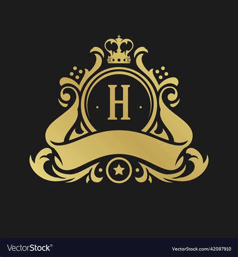 Luxury Monogram Logo Template Object Royalty Free Vector