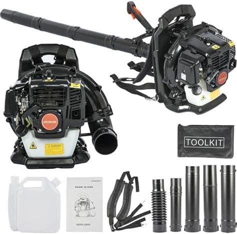 63cc 3hp 2 Stroke Backpack Gas Powered Leaf Blower Grass