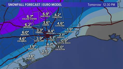 Houston Weather Update Snow Expected To Hit Houston Area Monday YouTube