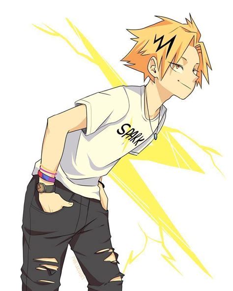 Kaminari Denki Denki Kaminari Denki Kaminari My Hero Hero Human Pikachu