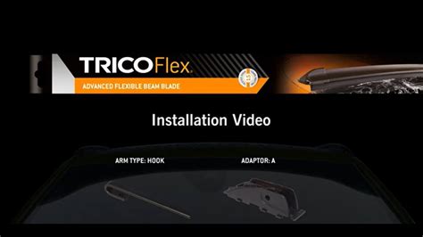 Trico Flex Fl Installation Video Hook X And X A Adaptor Youtube