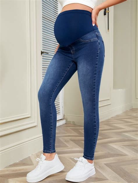 Shein Maternity Wideband Waist Skinny Jeans Shein Usa