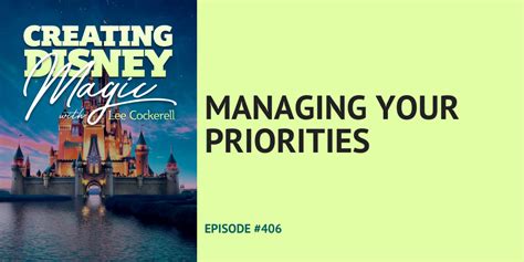 Managing Your Priorities