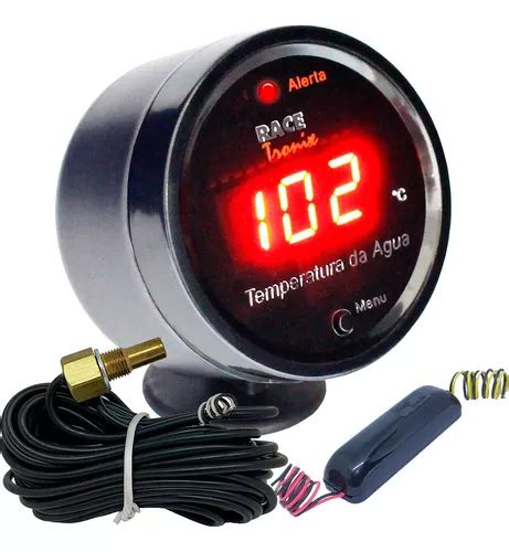 Medidor Temperatura Gua Digital Racetronix Carro Sensor M Frete Gr Tis