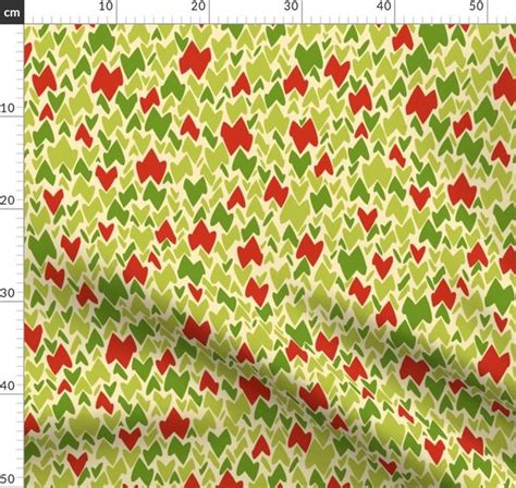 Wonky Leaves And Apples Spoonflower