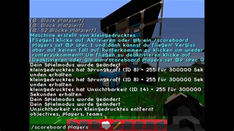 Fliegen Im Survival In Vanilla Minecraft Creation 5 Only One Command